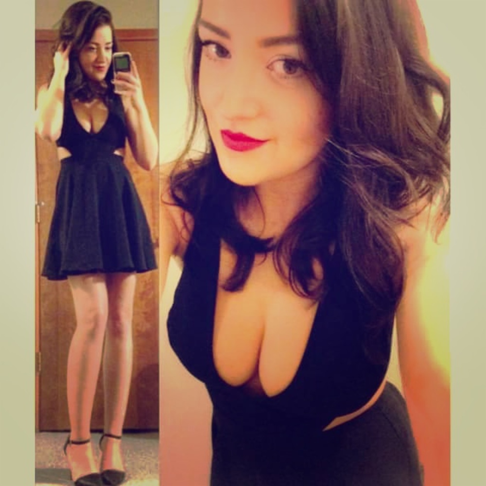 Mini cut-out “little black dress”
